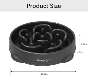 2-Pack Slow Feeder Dog Bowls, 4 Cups, Dog Puzzle Feeder Bowl