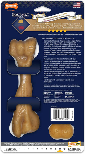 Strong Chew Gourmet Style Dog Chew Toys, Large, 2 Count