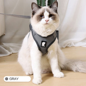 Breathable cat walking harness mesh vest for outdoor walks - product image 10