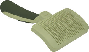 Pet Safari Dog Self-Cleaning Slicker Brush - Dog Deshedding Brush - Prevents Mats and Tangled Hair - for Dogs with Short or Long Hair - Small - 7" X 3.6"