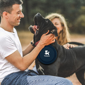 Collapsible Dog Bowl,2 Pack Collapsible Dog Water Bowls for Cats Dogs,Portable Pet Feeding Watering Dish for Walking Parking Traveling with 2 Carabiners