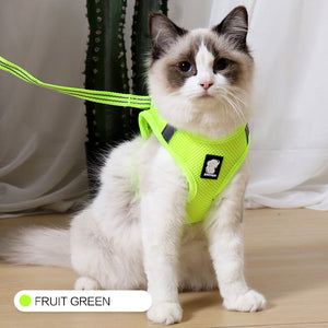 Breathable cat walking harness mesh vest for outdoor walks - product image 8