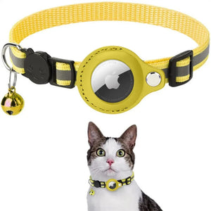 CAT GPS Tracking Collar with Quick-Release Fastener and Reflective Design for Improved Nighttime Visibility