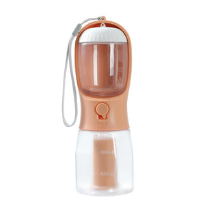 3-in-1 portable dog water bottle with food and waste bag storage - product image 5