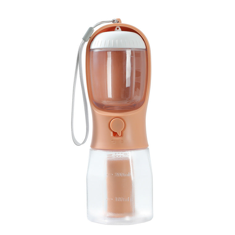 3-in-1 portable dog water bottle with food and waste bag storage - product image 5