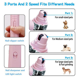 2-in-1 LED pet nail clipper and grinder for dogs and cats - product image 5