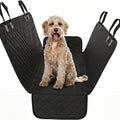 Black Standard Dog Car Hammock Back Seat Cover, Waterproof Backseat Cover Protector for Truck Bench Rear of Sedans or Suvs, Essential Pet Supplies Vacuum or Wipe Clean, Machine Washable