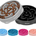 2-Pack Slow Feeder Dog Bowls, 4 Cups, Dog Puzzle Feeder Bowl