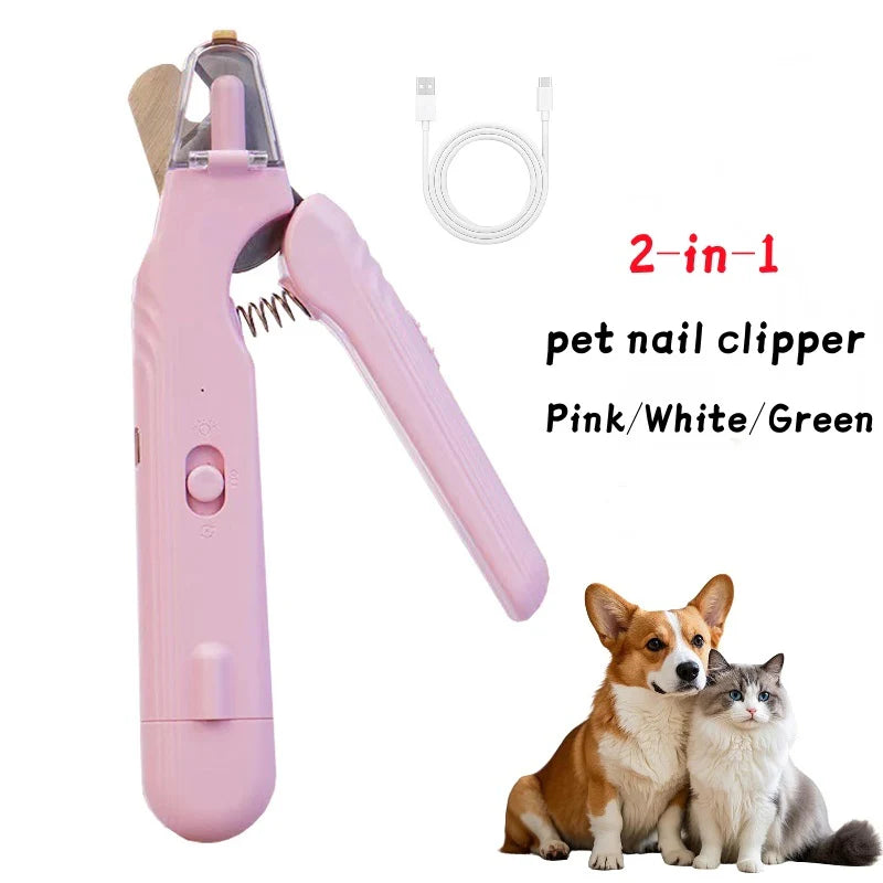 2-in-1 LED pet nail clipper and grinder for dogs and cats - product image 4