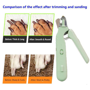 2-in-1 LED pet nail clipper and grinder for dogs and cats - product image 2