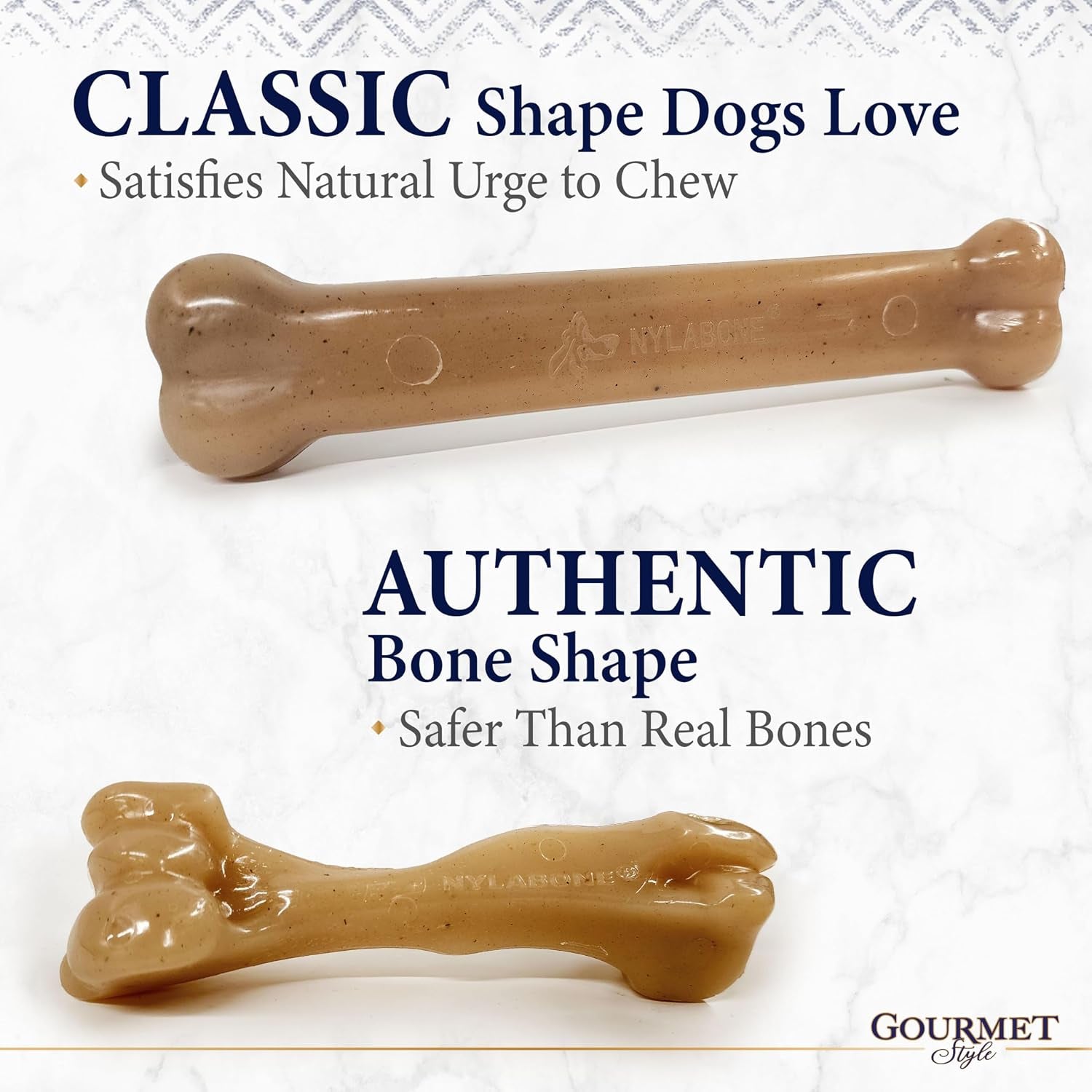 Strong Chew Gourmet Style Dog Chew Toys, Large, 2 Count