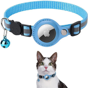 CAT GPS Tracking Collar with Quick-Release Fastener and Reflective Design for Improved Nighttime Visibility