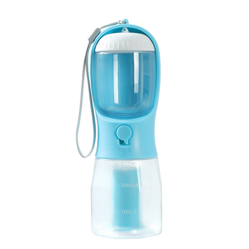 3-in-1 portable dog water bottle with food and waste bag storage - product image 4
