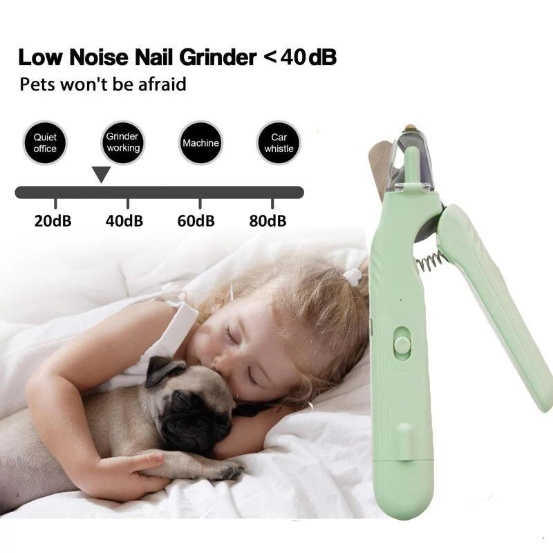 2-in-1 LED pet nail clipper and grinder for dogs and cats - product image 8