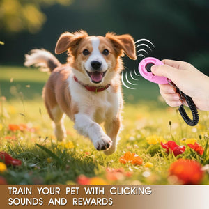 5 Pack Dog Clicker, Pet Training Clicker with Wrist Strap