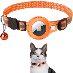 CAT GPS Tracking Collar with Quick-Release Fastener and Reflective Design for Improved Nighttime Visibility