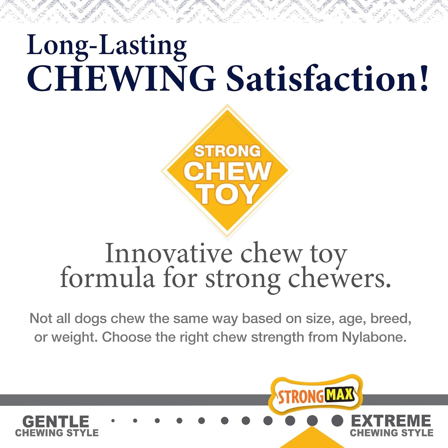 Strong Chew Gourmet Style Dog Chew Toys, Large, 2 Count