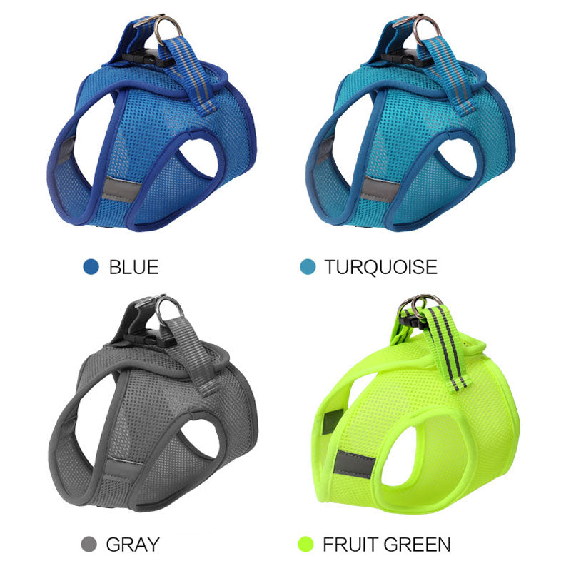 Breathable cat walking harness mesh vest for outdoor walks - product image 2