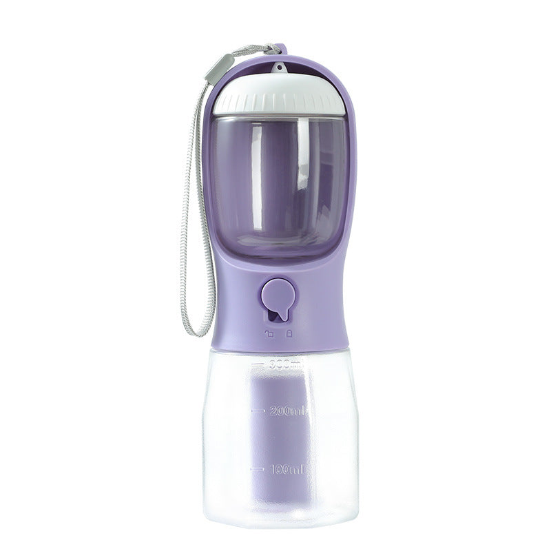 3-in-1 portable dog water bottle with food and waste bag storage - product image 11