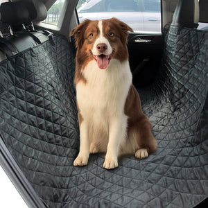 Dog Car Seat Cover for Back Seat, Large Universal Fit Bench Car Seat Cover, Waterproof Dog Hammock for Car with Adjustable Straps, Durable Seat Protector for Cars, Trucks & Suvs, Black
