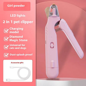 2-in-1 LED pet nail clipper and grinder for dogs and cats - product image 12
