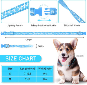 Puppy Litter Collars, Super Soft Nylon Adjustable Whelping ID Bands, Camouflage Assorted Colors Identification Set of 12 (S)